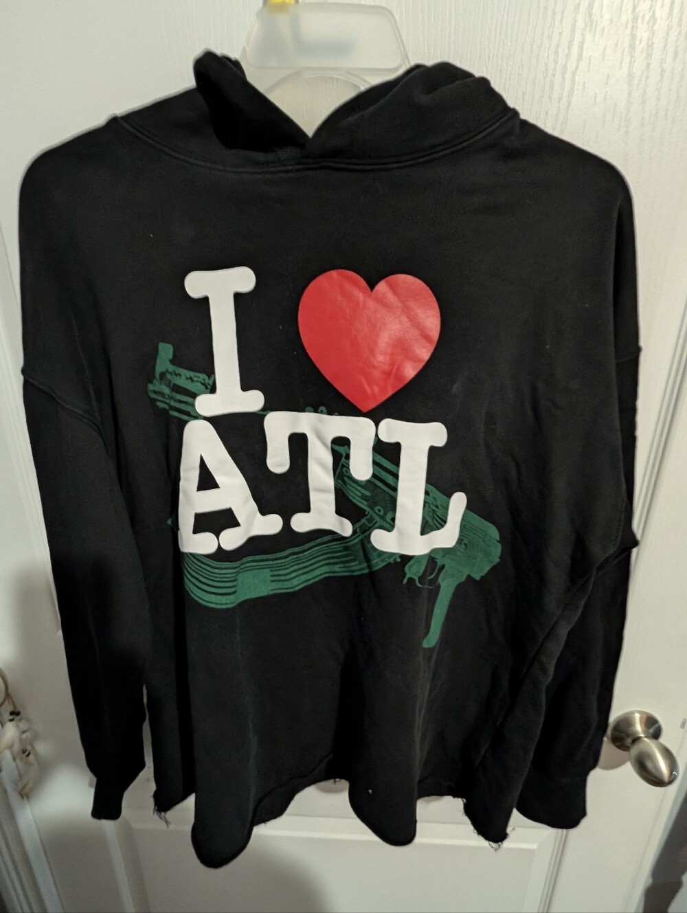 Black I Love ATL Graphic Hoodie - Unbranded
